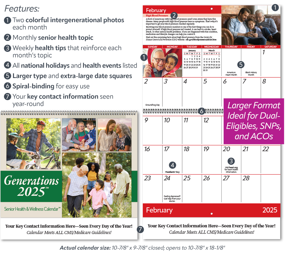 Generations - Senior Health & Wellness Calendar