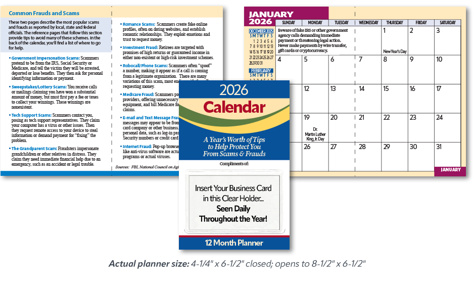 Brain Fitness Pocket Planner Calendars