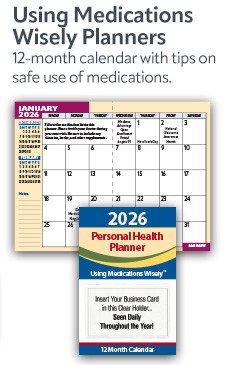 Using Medications Wisely Planners