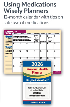 Using Medications Wisely Planners